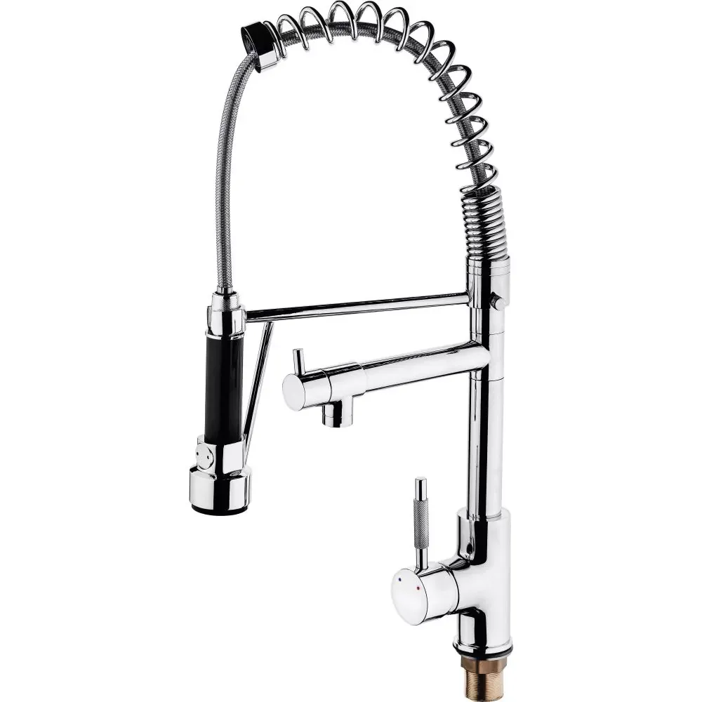 Villa Industrial Double Sink Faucet